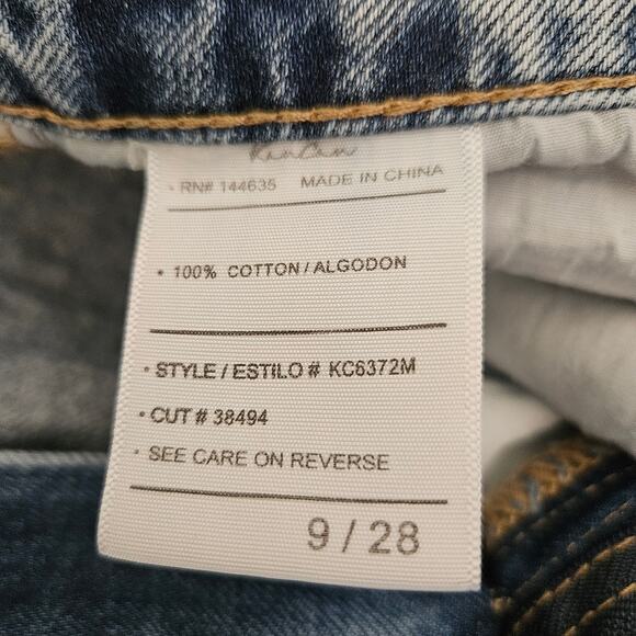 Kancan 90's Boyfriend Patch Denim Jeans Boho Sz 9/28 EUC - Picture 4 of 12